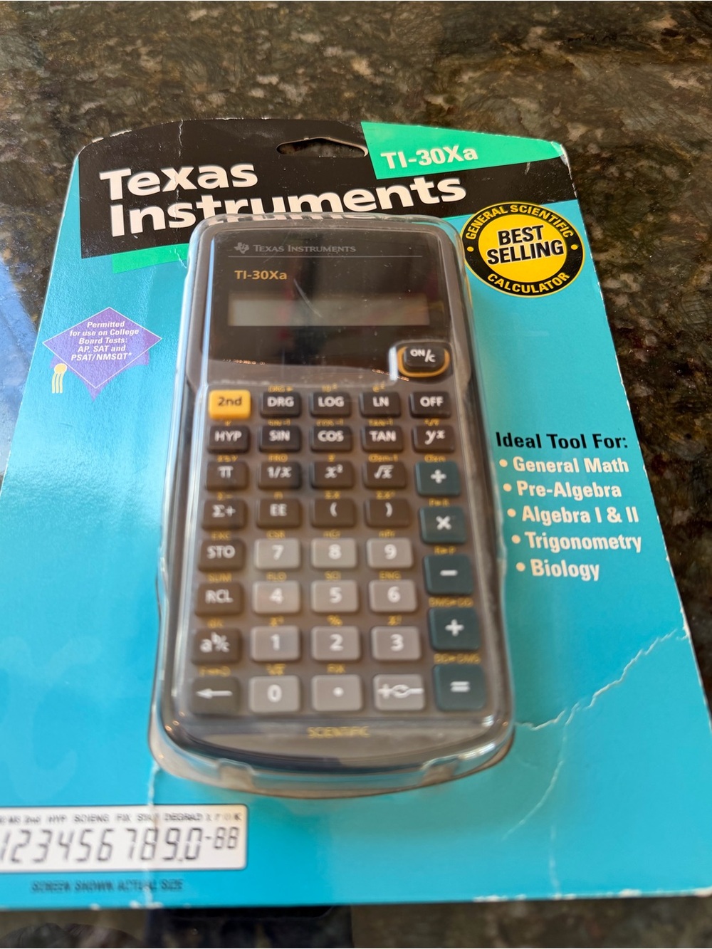 NIB VTG Texas Instruments TI- 30Xa Calculator. Algebra. Trig. Biology
